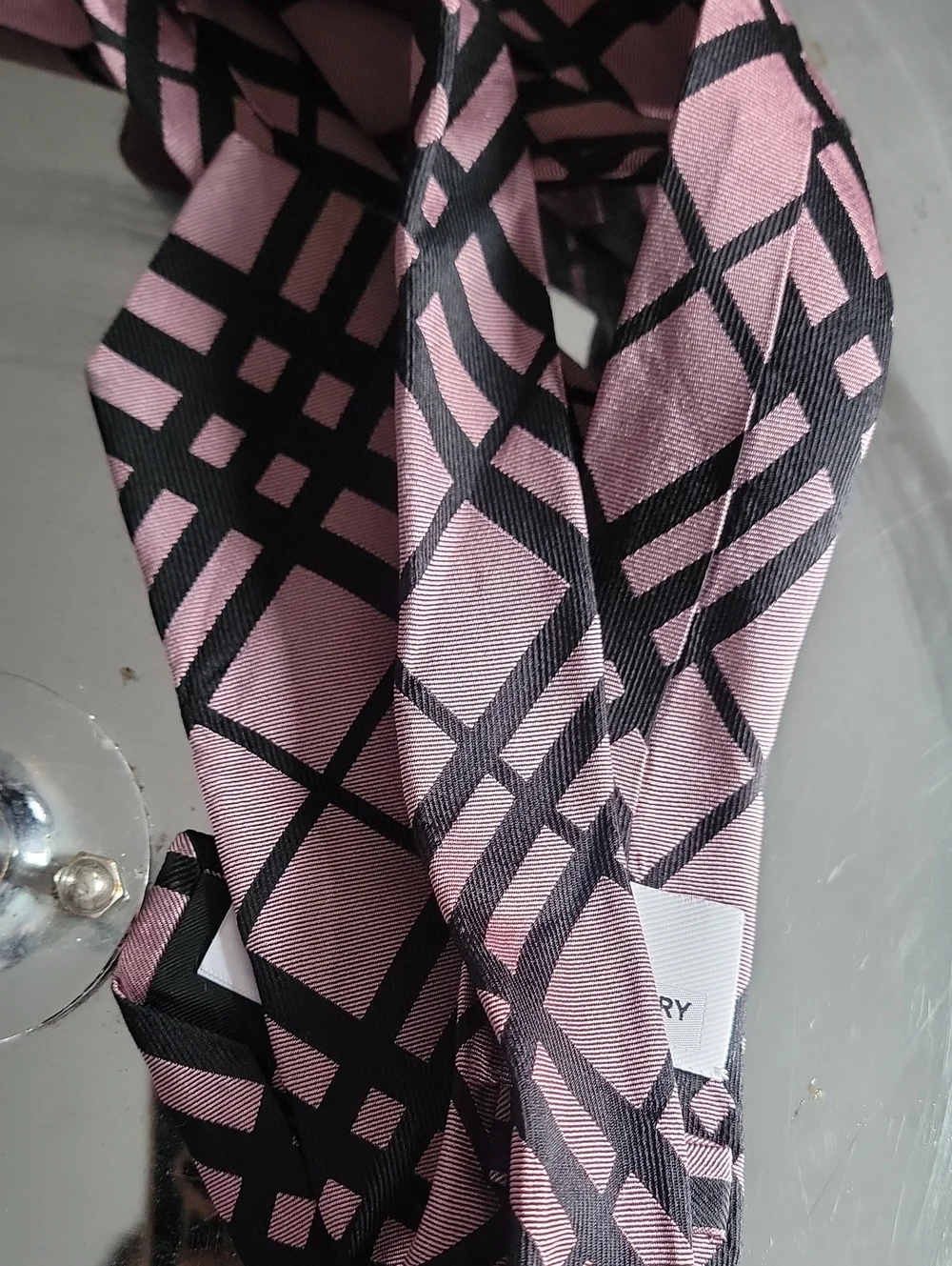Burberry Check Silk Tie